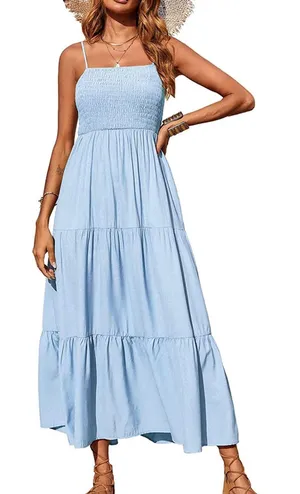 Blue MIDI Dress Size L thumbnail 1