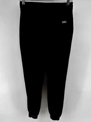 Figs Zamora Jogger FIONx Scrub Pants 29" Pockets Cargo Drawstring Black Small thumbnail 4