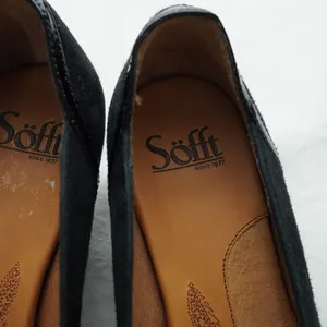 Sofft Black Suede Pumps Women Size 8 Kitten Heel Office Professional Career thumbnail 6