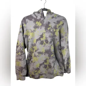 Lululemon All Yours Hoodie Size 8 Orbital Tie Dye‎ Mauve Grey thumbnail 4