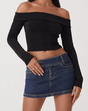 Motel Rocks Off The Shoulder Top thumbnail 1
