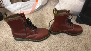 Cherry Fleece Lined Dr. Martens thumbnail 7