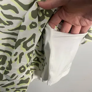 Offline by Aerie ruffle animal print athletic dress size XXL white green thumbnail 6