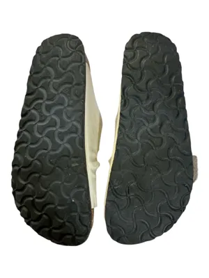 Birkenstock Arizona Big Buckle High-Shine Patent Leather Sandals - White/Cream - Size 5 thumbnail 4