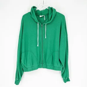 Urban Outfitters Out From Under Terry Zip Jacket Women's Size S Green Loungewear thumbnail 2