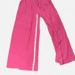 Source Unknown Magenta Cotton Linen Pants with Wide Stretch Waistband, XL thumbnail 5