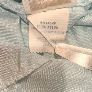 Women’s Vintage Montgomery Ward blue slip nightgown size medium thumbnail 9