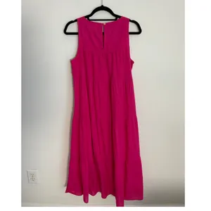 Xirena Magenta Tiered Midi‎ Sun Dress size small thumbnail 5