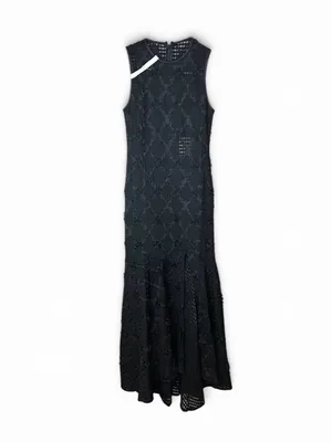 Amanda Uprichard Lauritta Dress Black NWT Sleeveless Lace Maxi Dress Size Small thumbnail 4