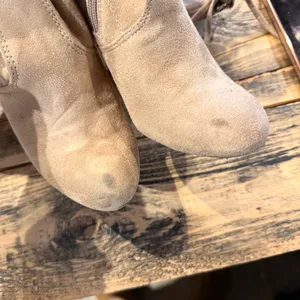 Charlotte Russe Beige Suede Over The Knee Heeled Boots thumbnail 7
