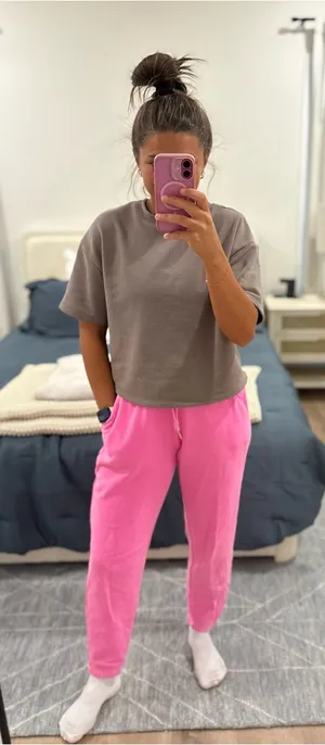 Lilly Pulitzer Mallie Knit Pants Size Large 100% Cotton thumbnail 1