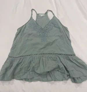 Love On A Hanger Green babydoll top thumbnail 1