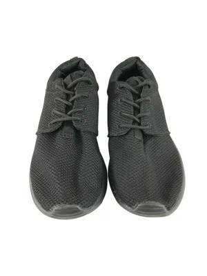 Womens Mesh Sneakers Lightweight Lace Up Athletic Black Size 7 thumbnail 2