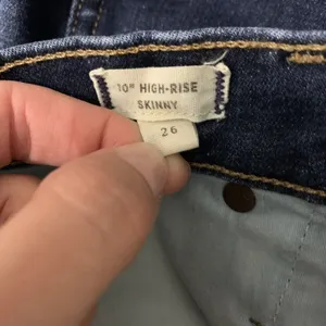 Madewell Jeans 26 Blue 10 Inch High Rise Skinny Denim Modern thumbnail 6
