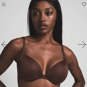 Skims Size 32C Ultimate Teardrop Push Up‎ Bra Cocoa Dark Brown Seamless Shaping thumbnail 1