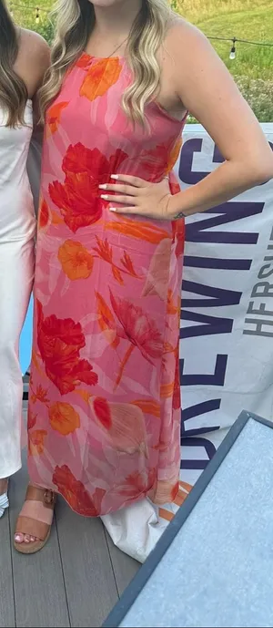 Floral Dress Pink Size M thumbnail 1