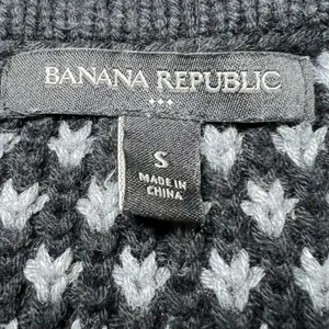 Banana‎ Republic Womens Size Small Metallic Textured Knit Cardigan Sweater Black thumbnail 4