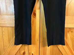 Chicos Womens So Slimming Cropped Pants Size 10 Black Stretch (0292) thumbnail 2