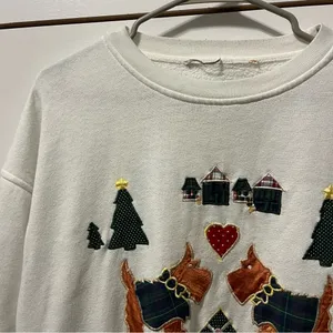 Vintage Christmas Terrior Embroidered Crewneck thumbnail 4