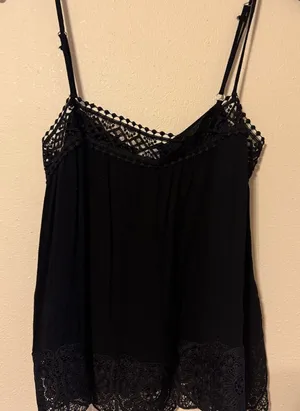 Eyeshadow Black Lace Detail Camisole thumbnail 1