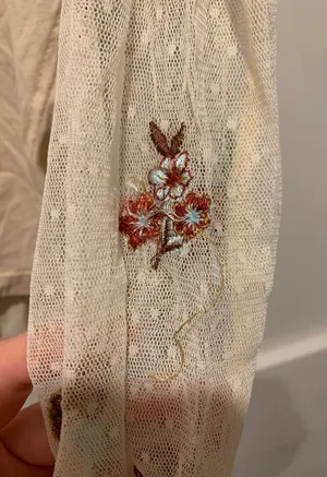 Free People Come Back Tee with Embroidered Sleeve thumbnail 3