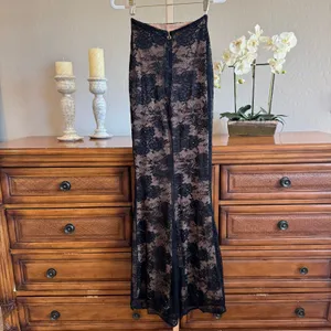 Nookie Heaven Black Lace Maxi Skirt NWT Size Small thumbnail 5