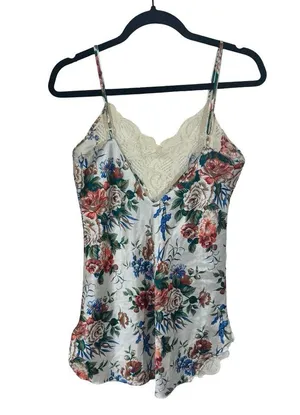 Victoria’s Secret Vintage Y2K 90s Floral Lace Mini Slip Dress Lingerie Gold Tag thumbnail 8
