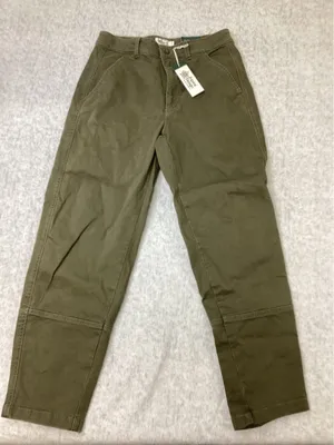 Alpine Design Womens 2 Barrel Pant Vintage Olive Green High Rise Relaxe ADW24905 thumbnail 1