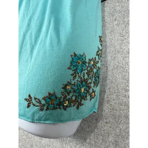 Y2K Cami Babydoll Top Women Large Beaded‎ Fairy Indie Coquette Bella NOS Vintage thumbnail 5