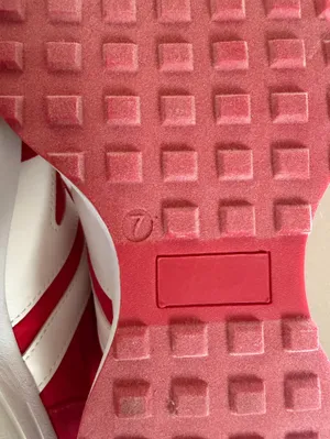 J/Slides Urban Sport Red/White Low Top Lace-Up Gummy Athletic Trendy Sneakers thumbnail 6