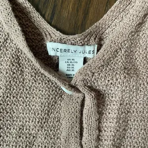 Sincerely Jules button down sweater vest tank thumbnail 2
