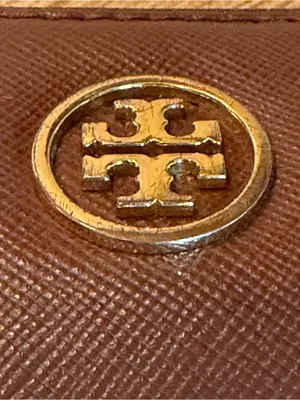 Tory Burch Robinson Zip Continental Brown Leather Wallet thumbnail 4