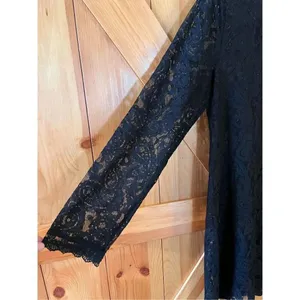 Anthropology Aryeh Black Tre Lace Women’s Dress Size Large (1677) thumbnail 2