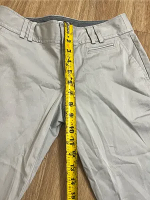 Banana Republic Light Gray Women's Capris with Belt Loops thumbnail 5