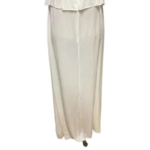 ByTimo White‎ Short Sleeve Ruffle Peplum Maxi Dress Size Medium thumbnail 7