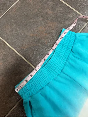 Apparis Roxy 100% Cotton Ombre Dip Dye Fleece Track Shorts Blue White Small thumbnail 9