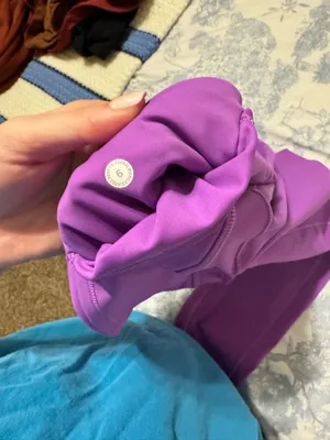 Purple Lululemon Leggings Cropped thumbnail 2