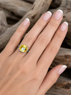Handcrafted sparkly ring made with Swarovski crystal adjustable fit thumbnail 3