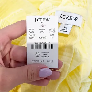 J. Crew Gauze Long Sleeve Tie Neck Top Blouse Sun Yellow Medium thumbnail 3