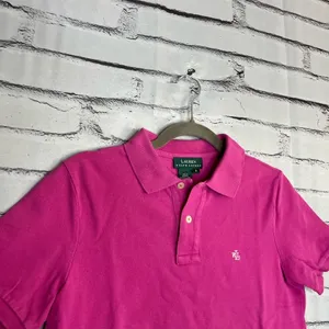 Vintage Lauren Ralph Lauren Classic Pink Polo Shirt Women’s S Preppy Y2K Chic thumbnail 3