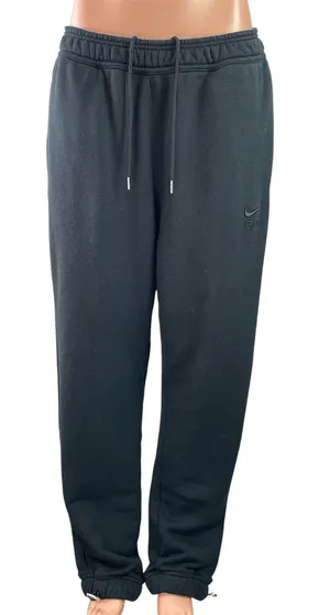 Nike Black Elastic Waist Drawstring Tapered Lounge Trousers Jogger Pants Size M thumbnail 1