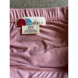 Free People FP Beach Womens Ruched Daphne Pull-on Midi Skirt Pink Size XS NWOT thumbnail 8