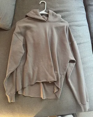 Abercrombie & Fitch Cropped Raw Hem Hoodie thumbnail 1