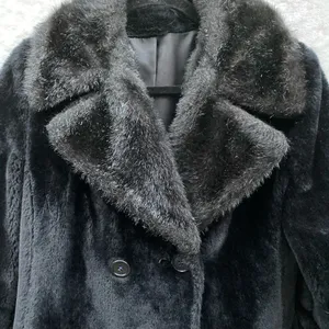 Vintage Faux‎ Fur Coat Black thumbnail 2