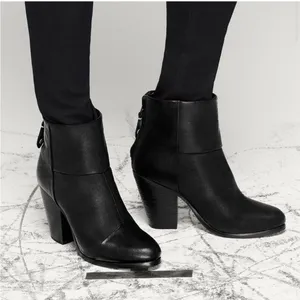 Rag & bone classic newberry boots black leather Taylor swift chunky ankle boots thumbnail 2