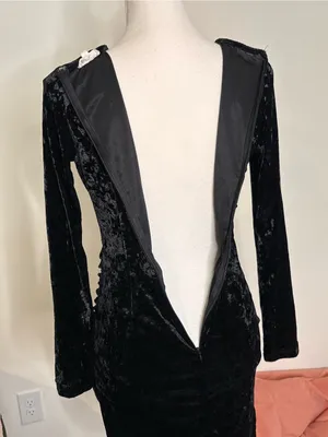 Nordstrom Tea & Cup Long Sleeve Velvet Dress thumbnail 5