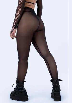 Knot black leggings Size M thumbnail 2