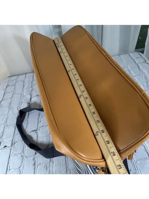 DSW Blue Cognac Weekender Duffel Travel Tote Bag Convertible Shoulder Carry thumbnail 12