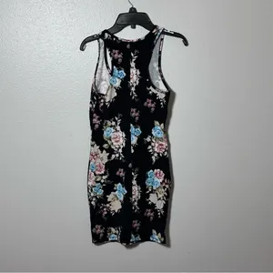 Papaya Women black Party Sleeveless floral Bodycon dress size‎ small thumbnail 6