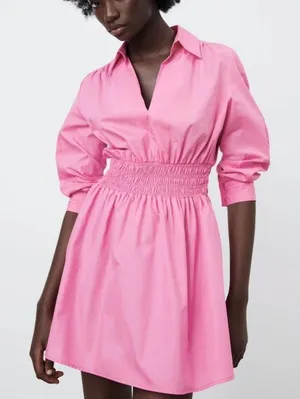 Zara Pink Mini Dress thumbnail 1